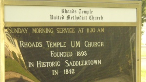 Rhoads Temple Sign